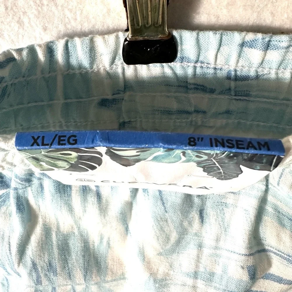 Cubavera‎ Men's XL Linen Palm Frond Drawstring 8